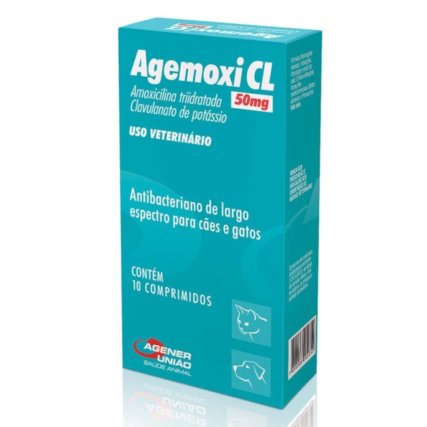 Agemoxi CL 50mg 10 comprimidos - Agener Agemoxi CL 50mg 10 comprimidos - Agener
