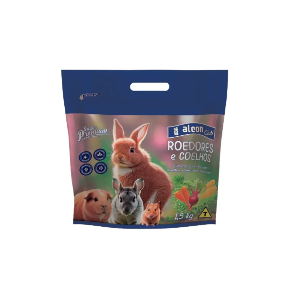Alcon - Ração Roedores e Coelhos 1,5kg Alcon - Ração Roedores e Coelhos 1,5kg