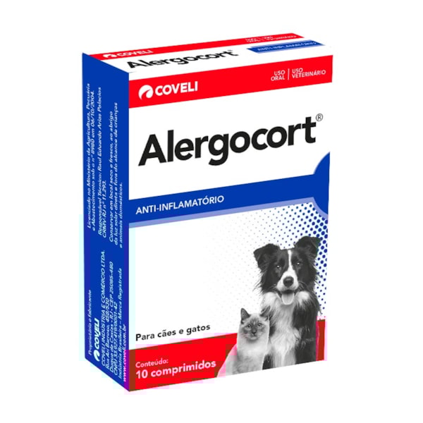 Alergocort Anti Inflamatório 10 comprimidos - Coveli Alergocort Anti Inflamatório 10 comprimidos - Coveli