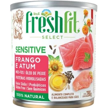 Alimento Natural Freshfit Frango e Atum Sensitive Cães Adultos Sênior - Spin Marca