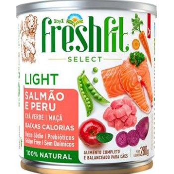 Alimento Natural Freshfit Salmão e Peru Light Cães Adultos - Spin