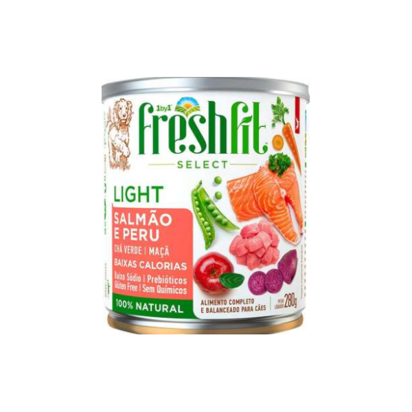 Alimento Natural Freshfit Salmão e Peru Light Cães Adultos - Spin Alimento Natural Freshfit Salmão e Peru Light Cães Adultos - Spin