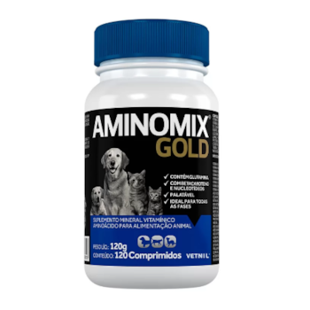 Aminomix Gold 120CP - Vetnil Aminomix Gold 120CP - Vetnil