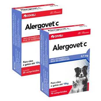 Anti-inflamatório Alergovet Cães e Gatos 0,7mg