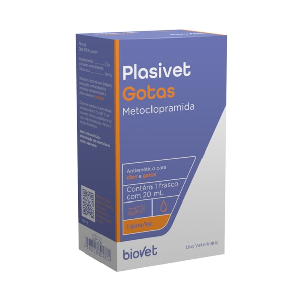 Antiemético Plasivet para Cães e Gatos 20 ml Antiemético Plasivet para Cães e Gatos 20 ml