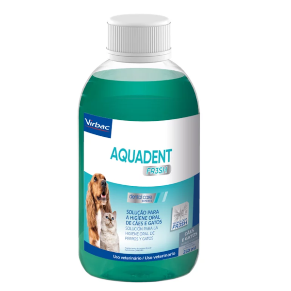 Aquadent Solução Bucal 250ml - Virbac Aquadent Solução Bucal 250ml - Virbac