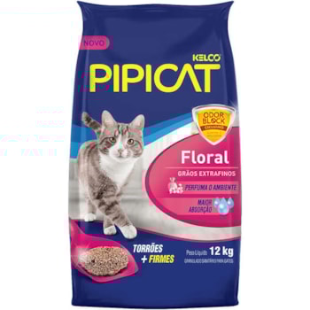 Areia Higienica Pipicat Floral - Kelcat Areia Higienica Pipicat Floral - Kelcat