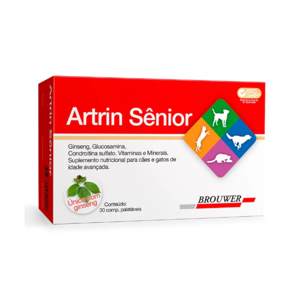 Artrin Sênior 30 comprimidos - Brouwer Artrin Sênior 30 comprimidos - Brouwer