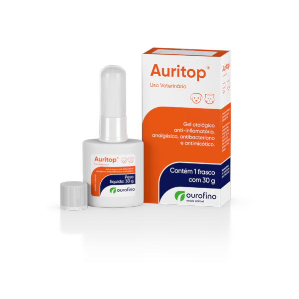 Auritop Gel Otológico 30g - Ourofino Auritop Gel Otológico 30g - Ourofino