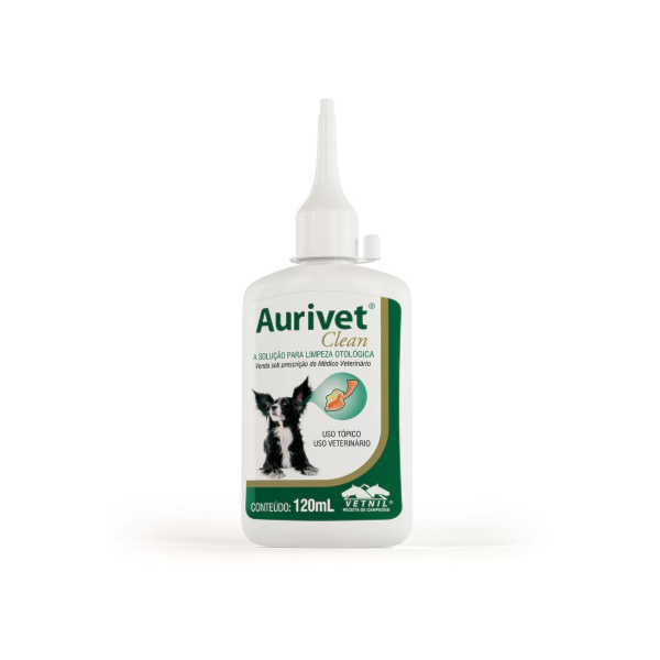 Aurivet Clean Otológica 50ml - Vetnil Aurivet Clean Otológica 50ml - Vetnil