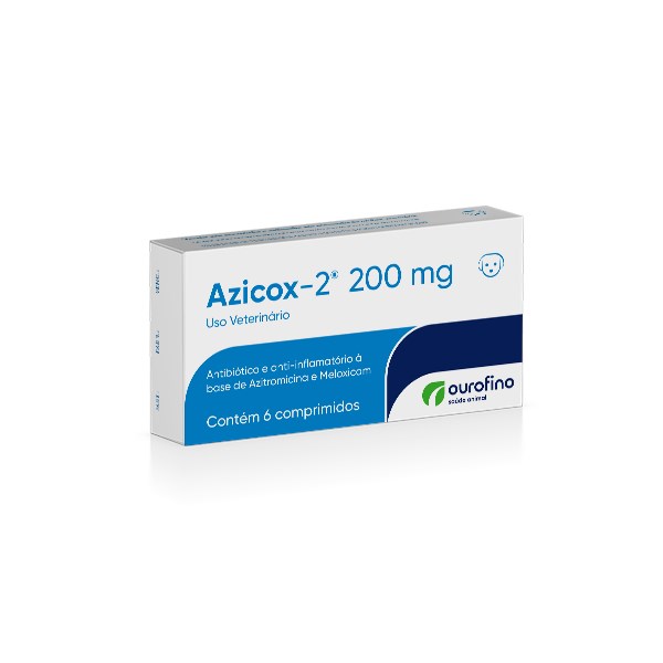 Azicox-2 200mg 6 comprimidos - Ourofino