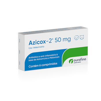 Azicox-2 50mg 6 comprimidos - Ourofino Azicox-2 50mg 6 comprimidos - Ourofino