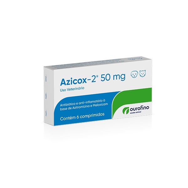 Azicox-2 50mg 6 comprimidos - Ourofino