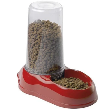 Bebedouro e Comedouro Azimut Vermelho - Ferplast Bebedouro e Comedouro Azimut Vermelho - Ferplast