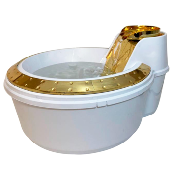 Bebedouro Fonte Branco e Dourado 110V - Petlon