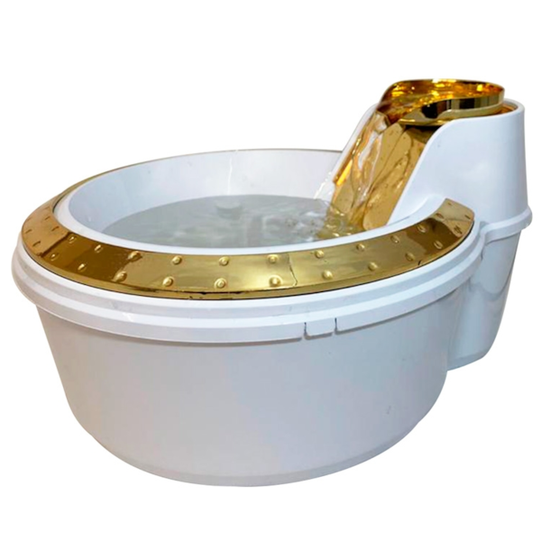 Bebedouro Fonte Branco e Dourado 110V - Petlon Bebedouro Fonte Branco e Dourado 110V - Petlon