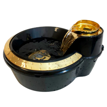 Bebedouro Fonte Preto e Dourado 220V - Petlon