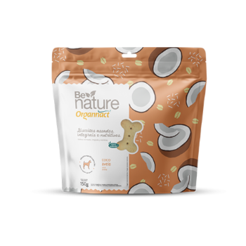 Biscoito Be Nature Coco e Aveia 150g - Organnact Biscoito Be Nature Coco e Aveia 150g - Organnact