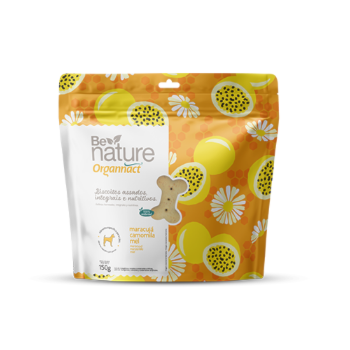Biscoito Be Nature Maracujá, Camomila e Mel 150g - Organnact Biscoito Be Nature Maracujá, Camomila e Mel 150g - Organnact