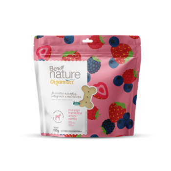 Biscoito Be Nature Morango, Framboesa, Amora e Mirtilo 150g - Organnact Biscoito Be Nature Morango, Framboesa, Amora e Mirtilo 150g - Organnact