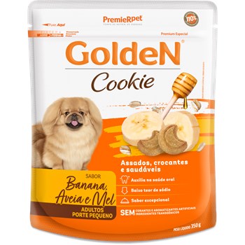 Biscoito Golden Cookie Banana, Aveia e Mel - Cães Adultos
