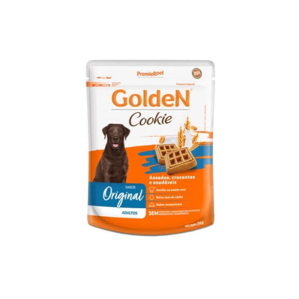 Biscoito Golden Cookie Cães Adulto Original 350g - Golden Biscoito Golden Cookie Cães Adulto Original 350g - Golden