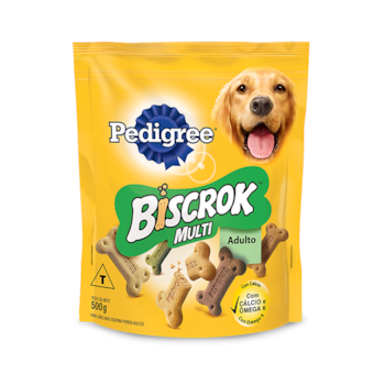 Biscoito Pedigree Biscrok Multi - Cães Adultos Biscoito Pedigree Biscrok Multi - Cães Adultos