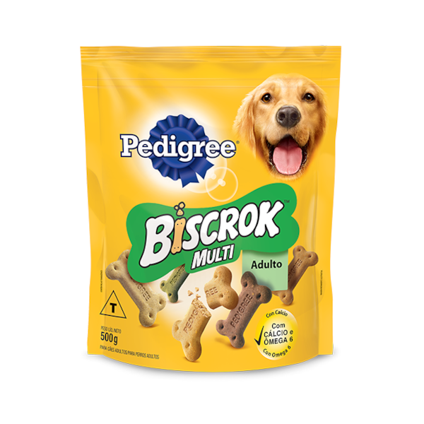 Biscoito Pedigree Biscrok Multi - Cães Adultos Biscoito Pedigree Biscrok Multi - Cães Adultos