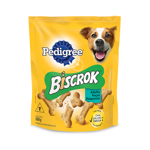 Biscoito Pedigree Biscrok Raças Pequenas - Cães Adultos Biscoito Pedigree Biscrok Raças Pequenas - Cães Adultos