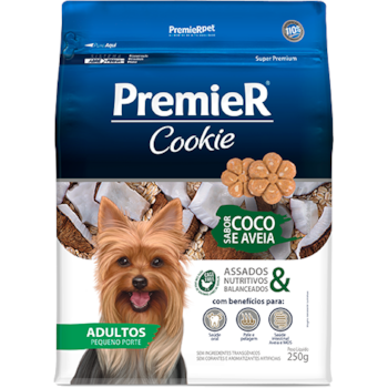 Biscoito Premier Cookie Raças Pequenas Coco e Aveia - Cães Adultos Biscoito Premier Cookie Raças Pequenas Coco e Aveia - Cães Adultos