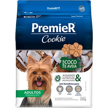 Biscoito Premier Cookie Raças Pequenas Coco e Aveia - Cães Adultos