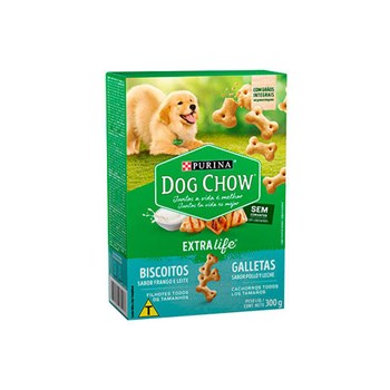 Biscoito Purina Dog Chow Carinhos Frango e Leite - Cães Filhotes
