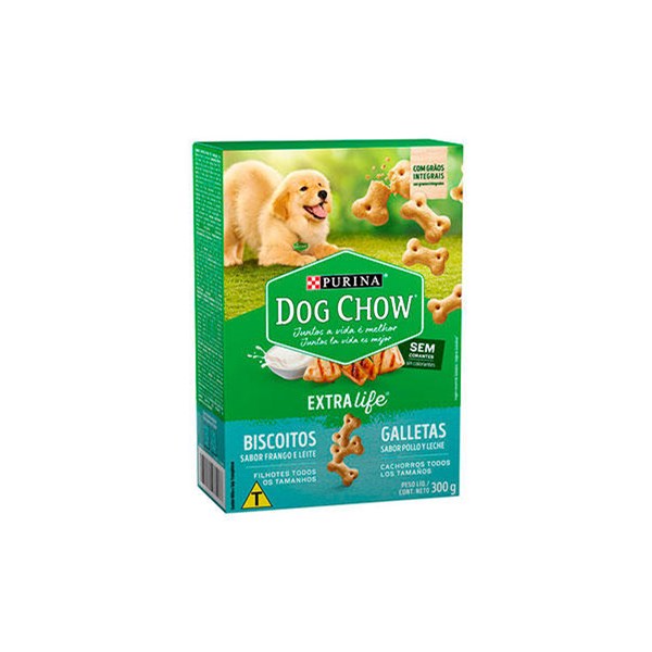 Biscoito Purina Dog Chow Carinhos Frango e Leite - Cães Filhotes