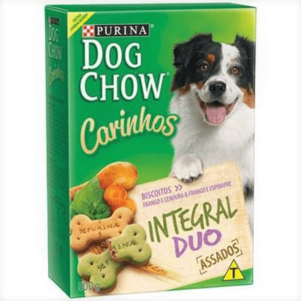 Biscoito Purina Dog Chow Carinhos Integral Duo Raças Médias e Grandes - Cães Adultos Biscoito Purina Dog Chow Carinhos Integral Duo Raças Médias e Grandes - Cães Adultos