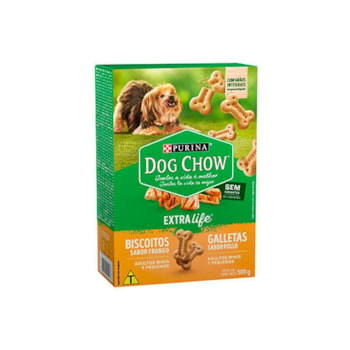 Biscoito Purina Dog Chow Carinhos Integral Raças Mini e Pequenas - Cães Adultos