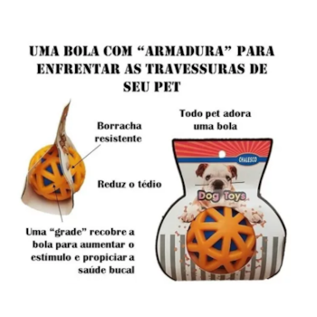 Bola Para Cães Borracha Puff - Chalesco Bola Para Cães Borracha Puff - Chalesco