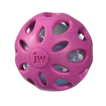 Bola Para Cães Crackle Ball G Rosa - JW Bola Para Cães Crackle Ball G Rosa - JW