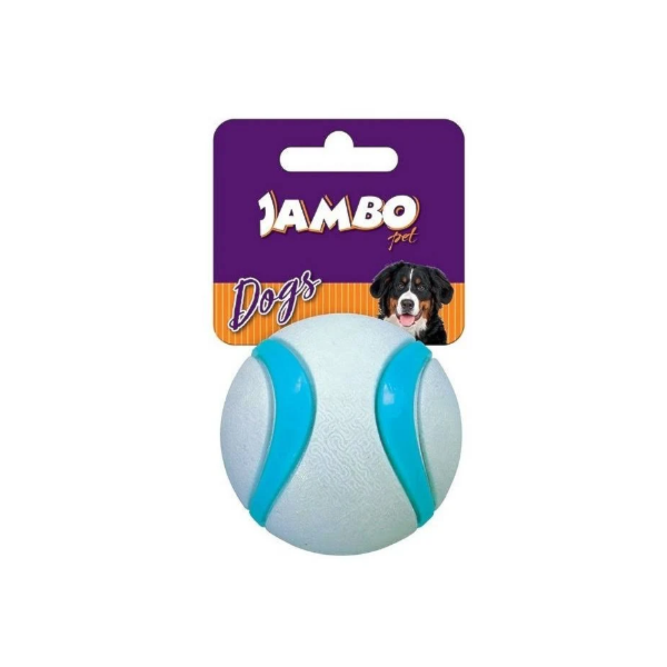 Bola Para Cães Dual Foam Cinza com Azul - Jambo Bola Para Cães Dual Foam Cinza com Azul - Jambo