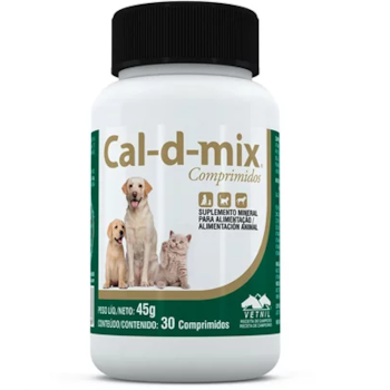 Cal D Mix 30 comprimidos - Vetnil Cal D Mix 30 comprimidos - Vetnil