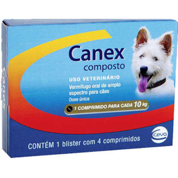 Canex Composto 10kg 4 comprimidos - Ceva Canex Composto 10kg 4 comprimidos - Ceva