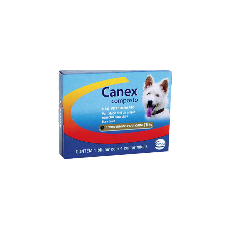 Canex Composto 10kg 4 comprimidos - Ceva - Águia veterinária