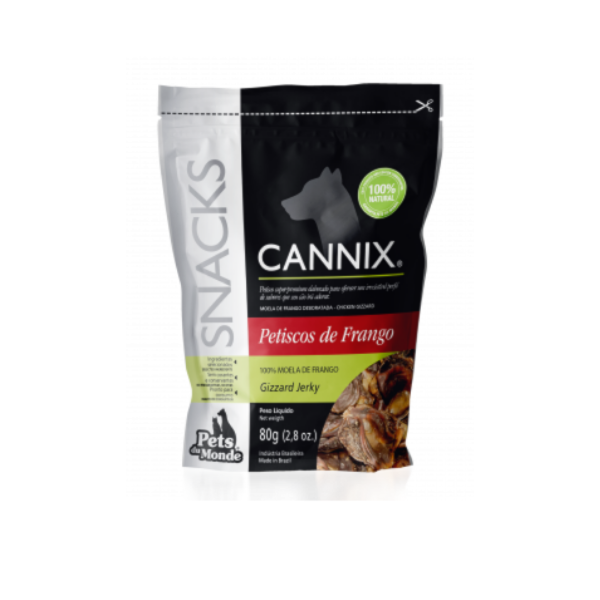 Cannix Gizzard Jerkey 80g - Pets Du Monde Cannix Gizzard Jerkey 80g - Pets Du Monde