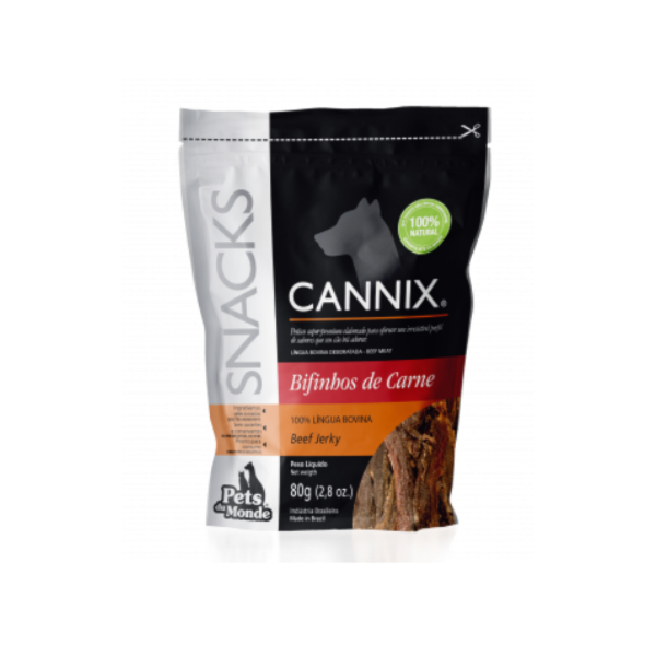 Cannix Língua Bovina 80g - Pets Du Monde Cannix Língua Bovina 80g - Pets Du Monde