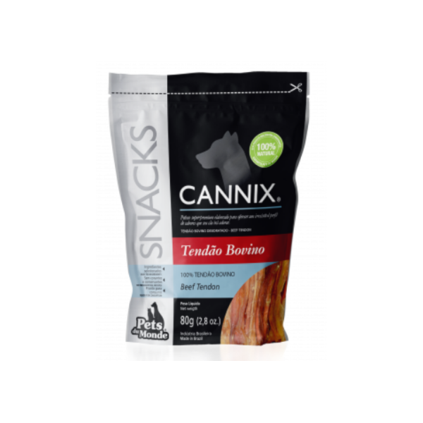 Cannix Tendão Bovino 80g - Pets Du Monde Cannix Tendão Bovino 80g - Pets Du Monde
