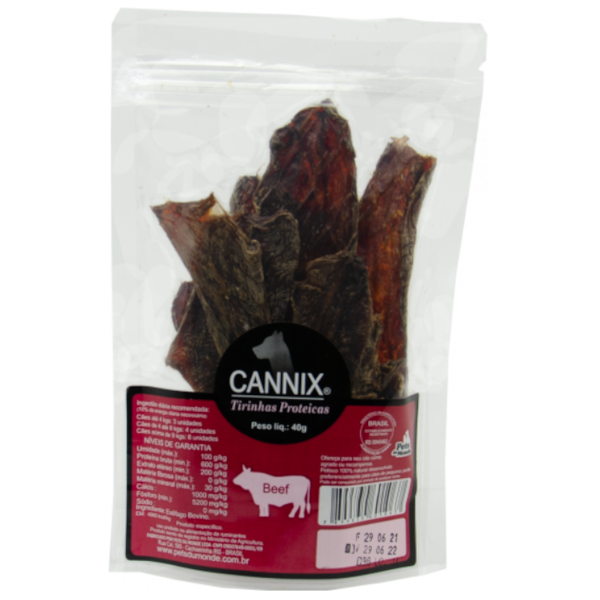 Cannix Tirinhas de Carne 40g - Pets Du Monde Cannix Tirinhas de Carne 40g - Pets Du Monde