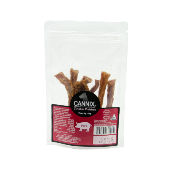 Cannix Tirinhas de Porco 40g - Pets Du Monde Cannix Tirinhas de Porco 40g - Pets Du Monde