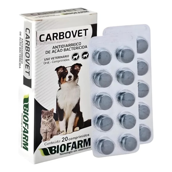 Carbovet Antibiótico 20 comprimidos Carbovet Antibiótico 20 comprimidos