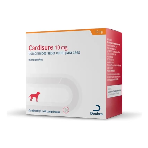 Cardisure 10mg 80 comprimidos - Dechra Cardisure 10mg 80 comprimidos - Dechra