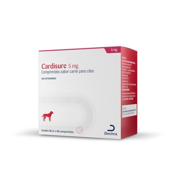 Cardisure 5mg 80 comprimidos - Dechra Cardisure 5mg 80 comprimidos - Dechra