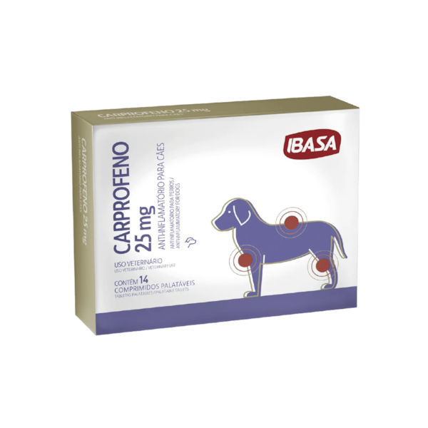 Carprofeno 25mg 14 Comprimidos - Ibasa Carprofeno 25mg 14 Comprimidos - Ibasa